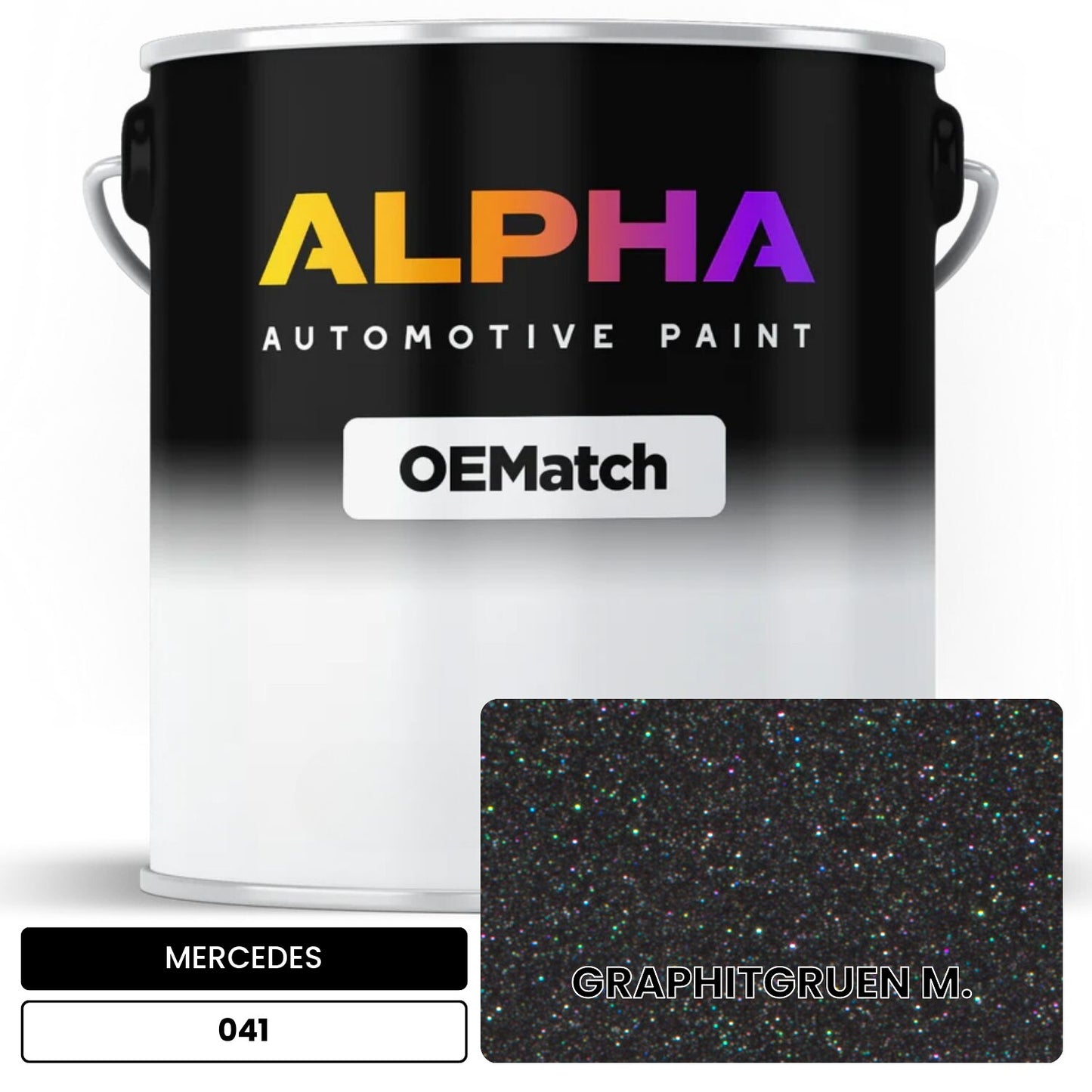MERCEDES Graphite Green 041 OEMatch Basecoat