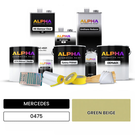 MERCEDES Green Beige 0475 OEMatch Vehicle Paint Kit