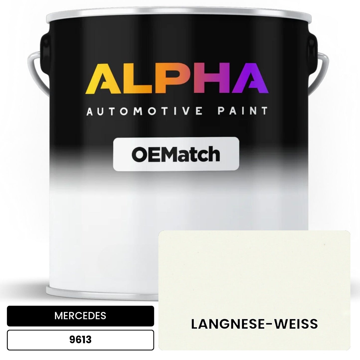 MERCEDES Langnese White 9613 OEMatch Basecoat