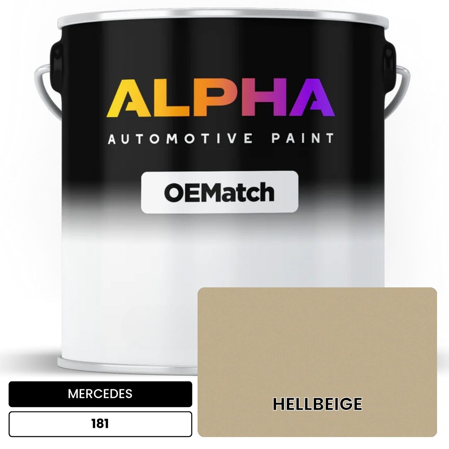 MERCEDES Light Beige 181 OEMatch Basecoat