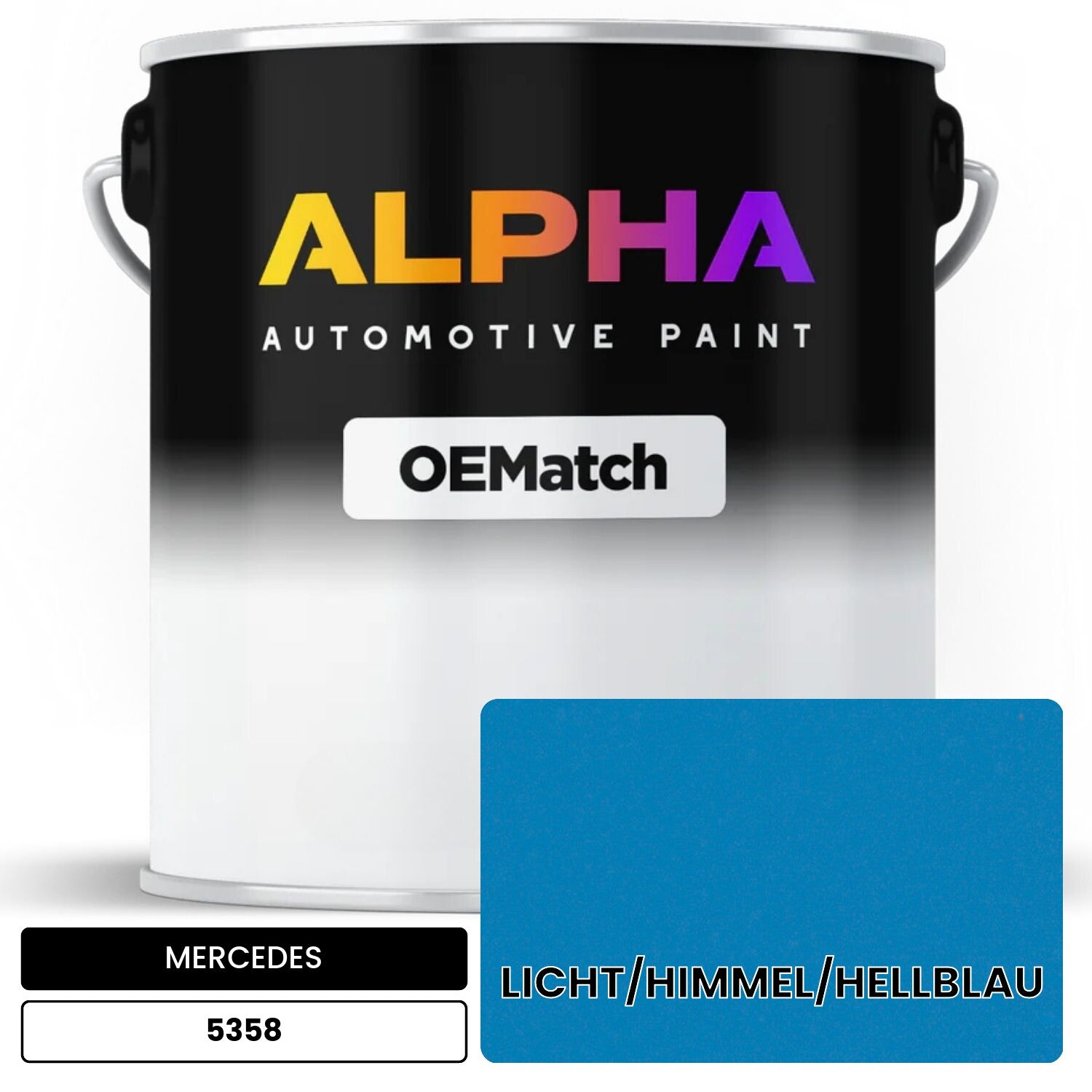 MERCEDES Light Blue 5358 OEMatch Basecoat