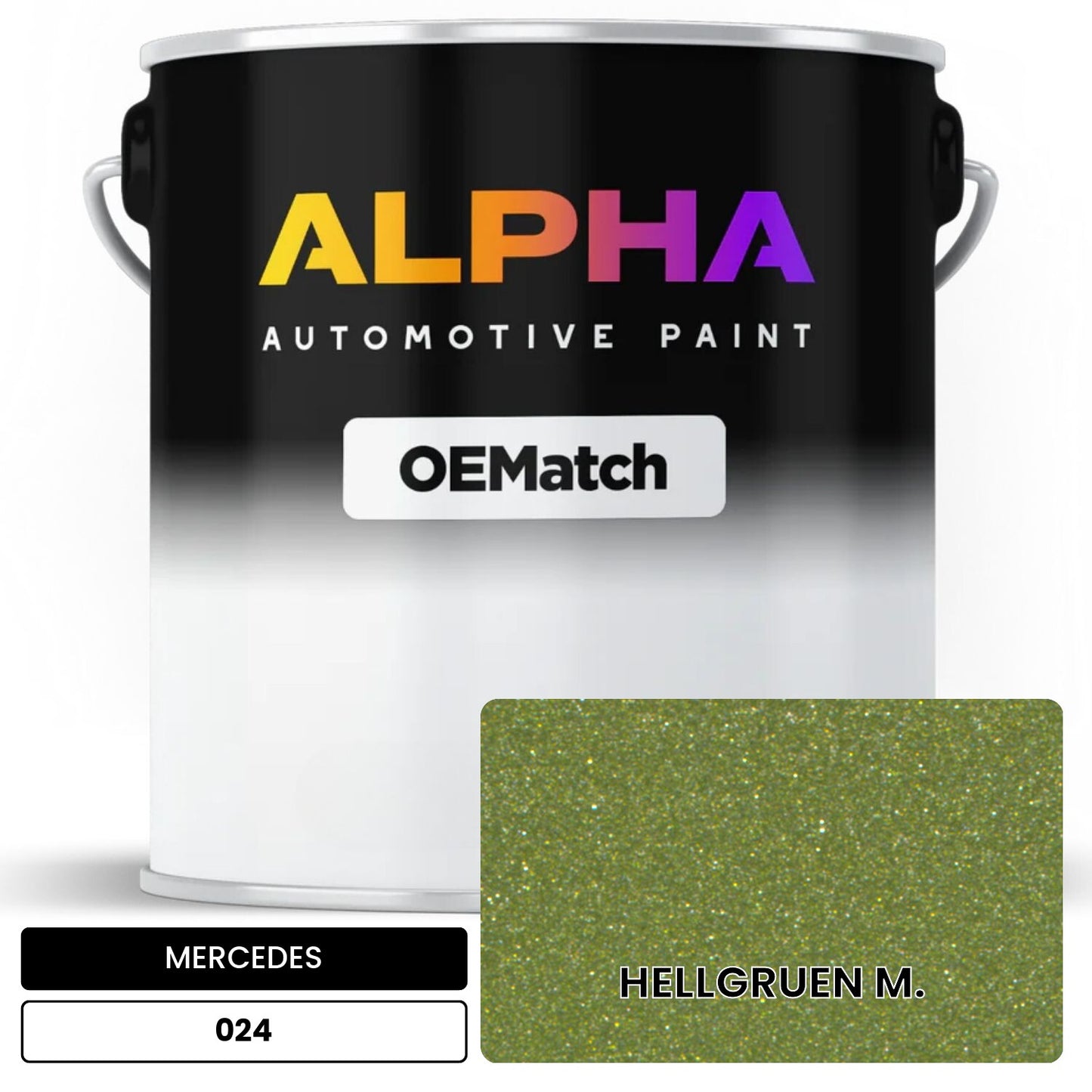 MERCEDES Light Green 024 OEMatch Basecoat