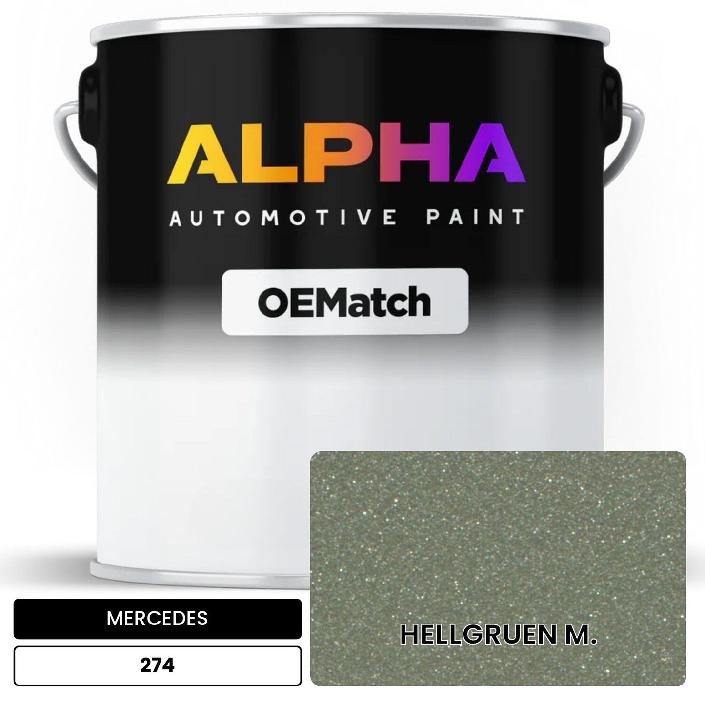 MERCEDES Light Green 274 OEMatch Basecoat