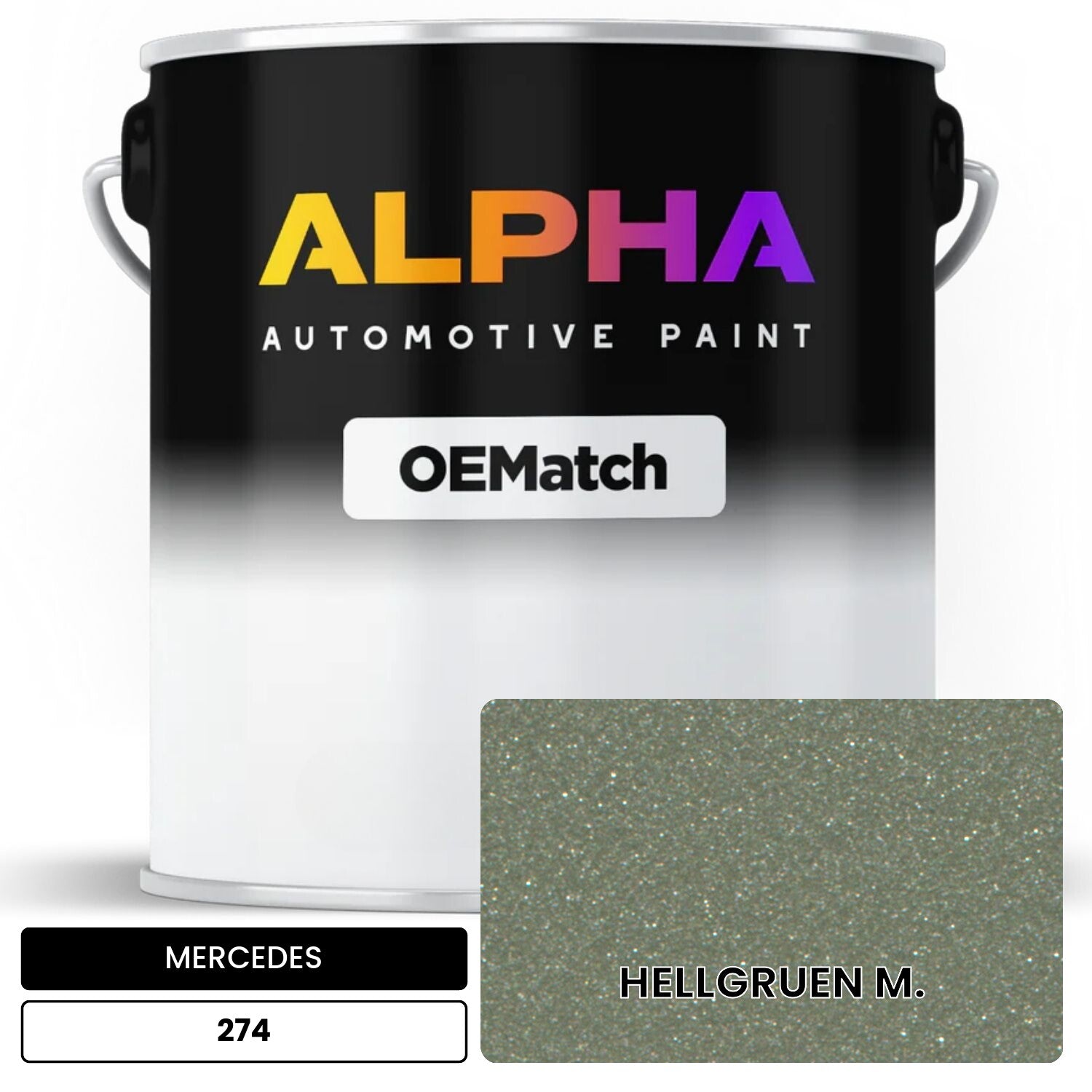MERCEDES Light Green 274 OEMatch Basecoat