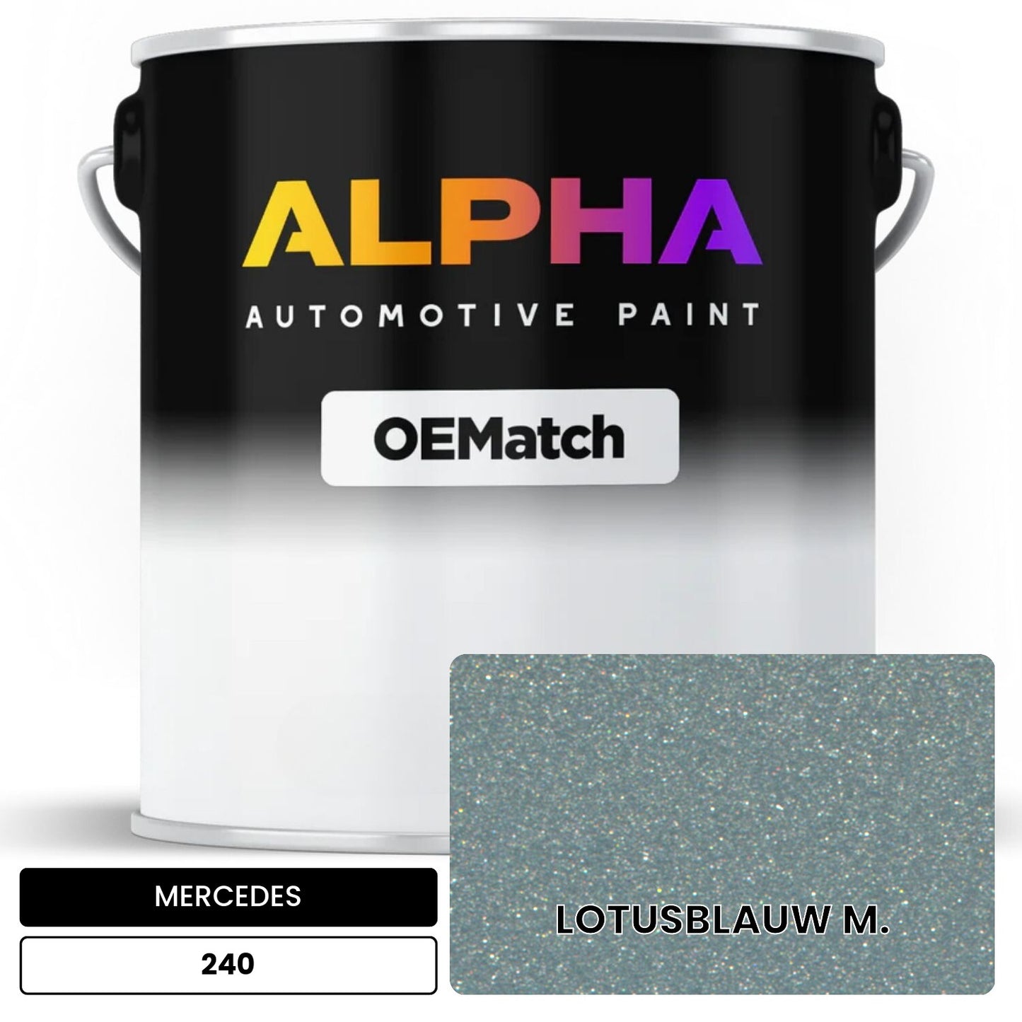 MERCEDES Lotus Blue Metallic 240 OEMatch Basecoat