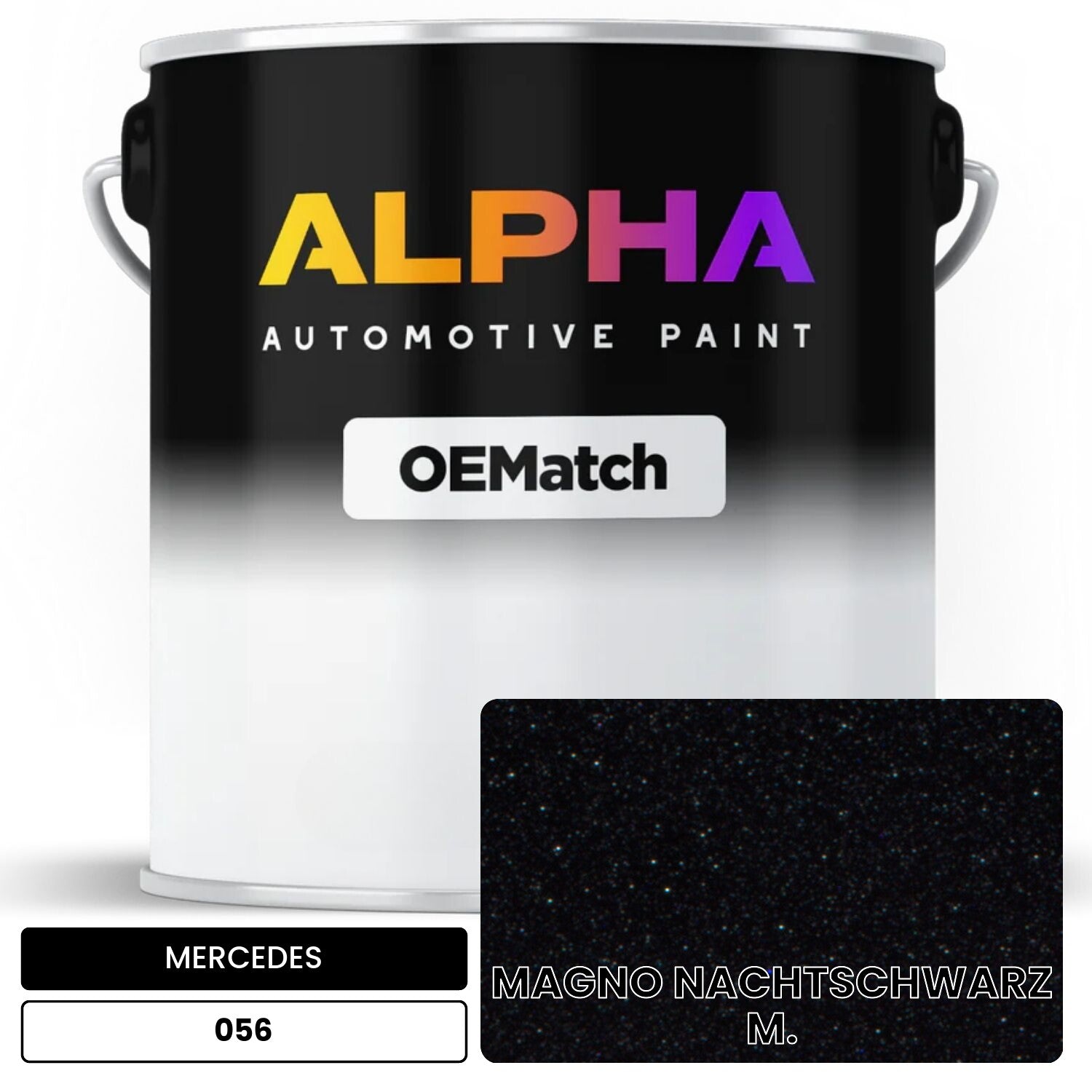 MERCEDES Magno Night Black 056 OEMatch Basecoat