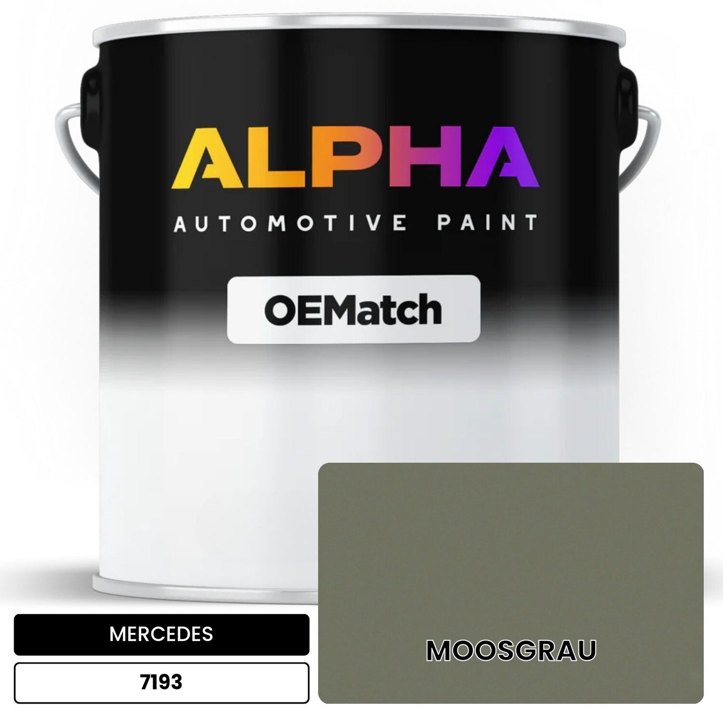 MERCEDES Moss Grey 7193 OEMatch Basecoat