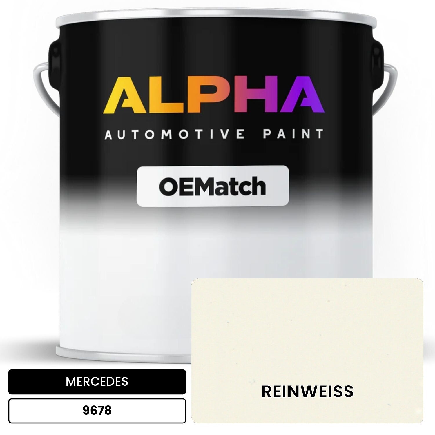 MERCEDES Pure White 9678 OEMatch Basecoat