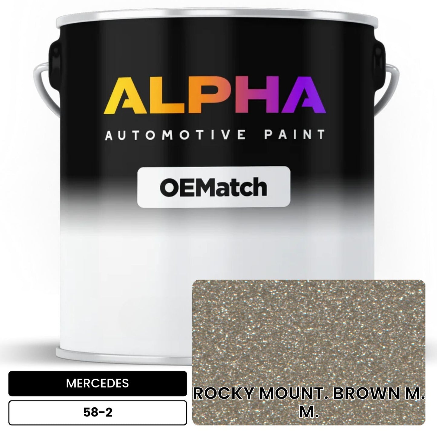 MERCEDES Rocky Mountain Brown Metallic 58-2 OEMatch Basecoat