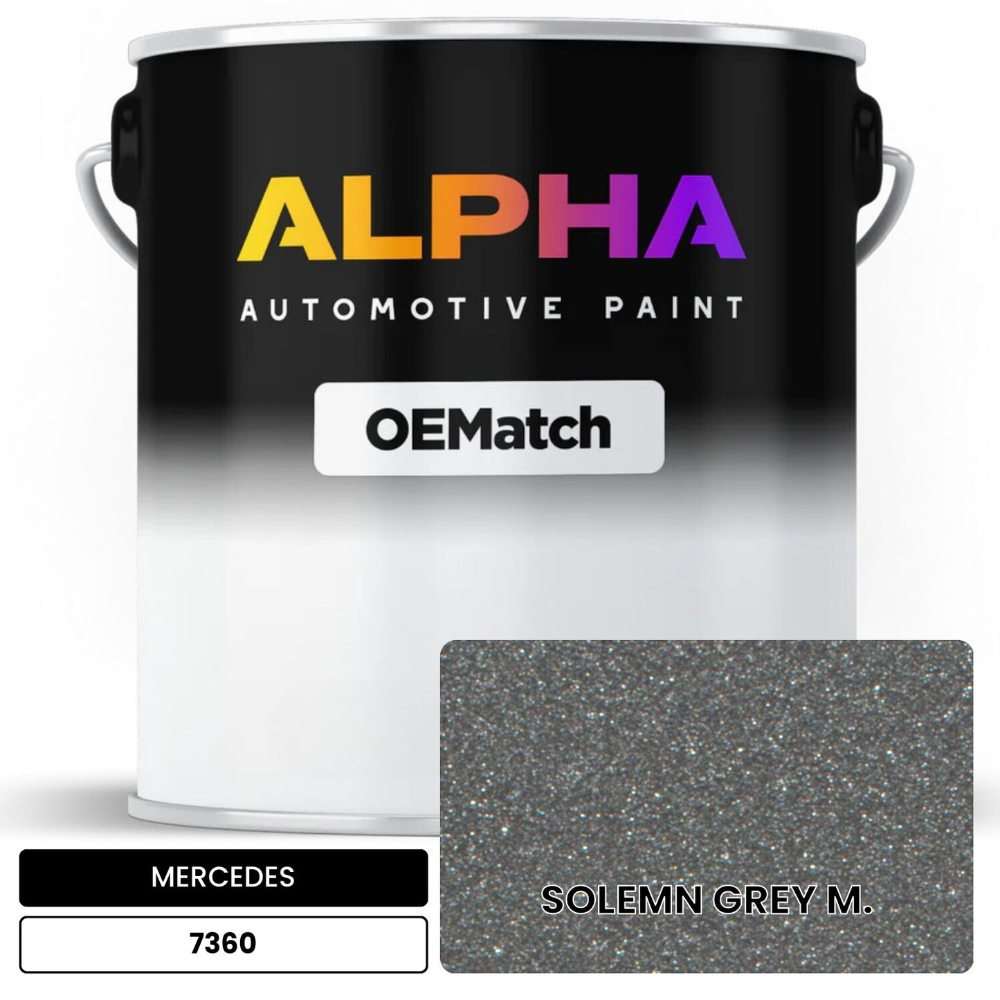 MERCEDES Solemn Grey 7360 OEMatch Basecoat