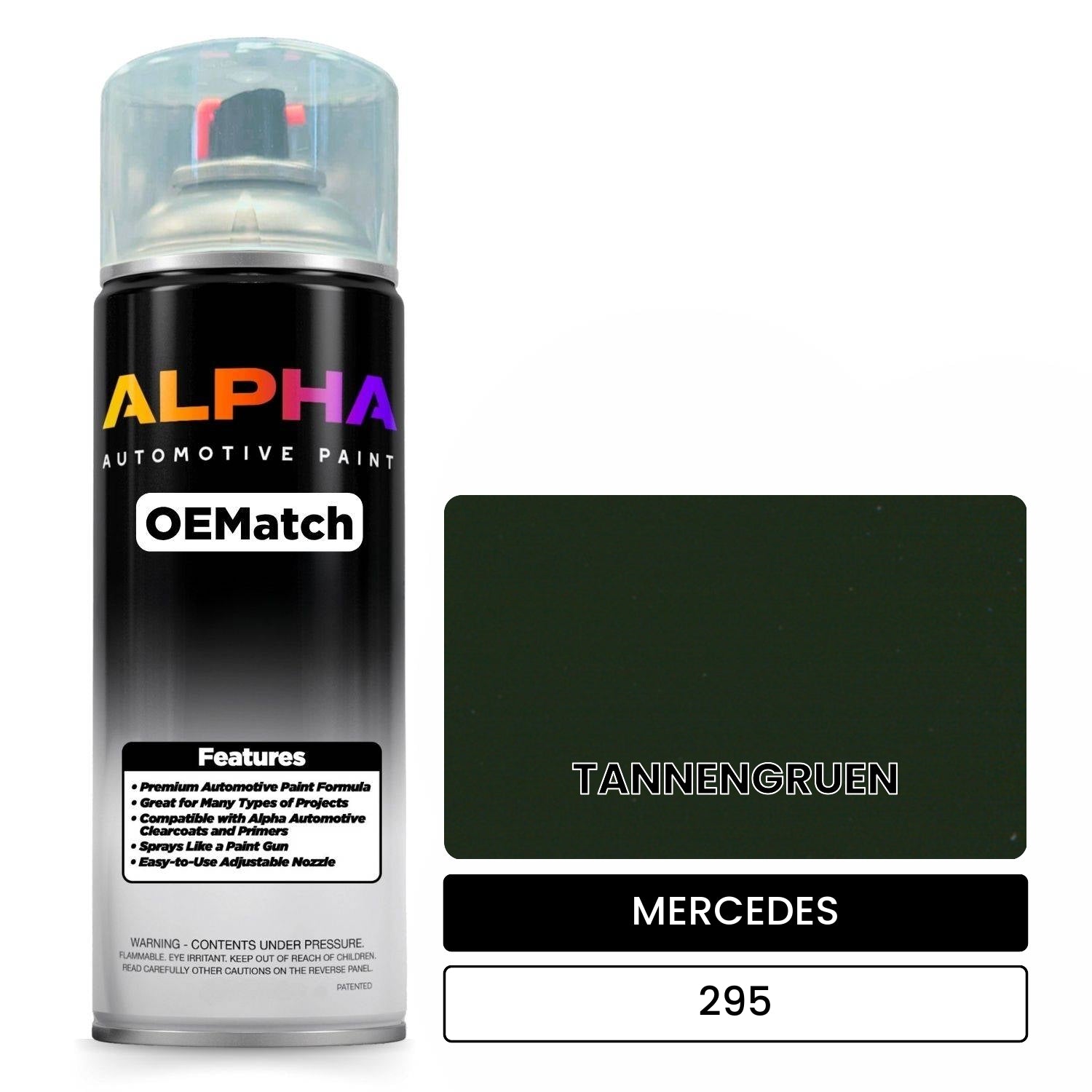 MERCEDES Tannengrün 295 OEMatch Spraycan