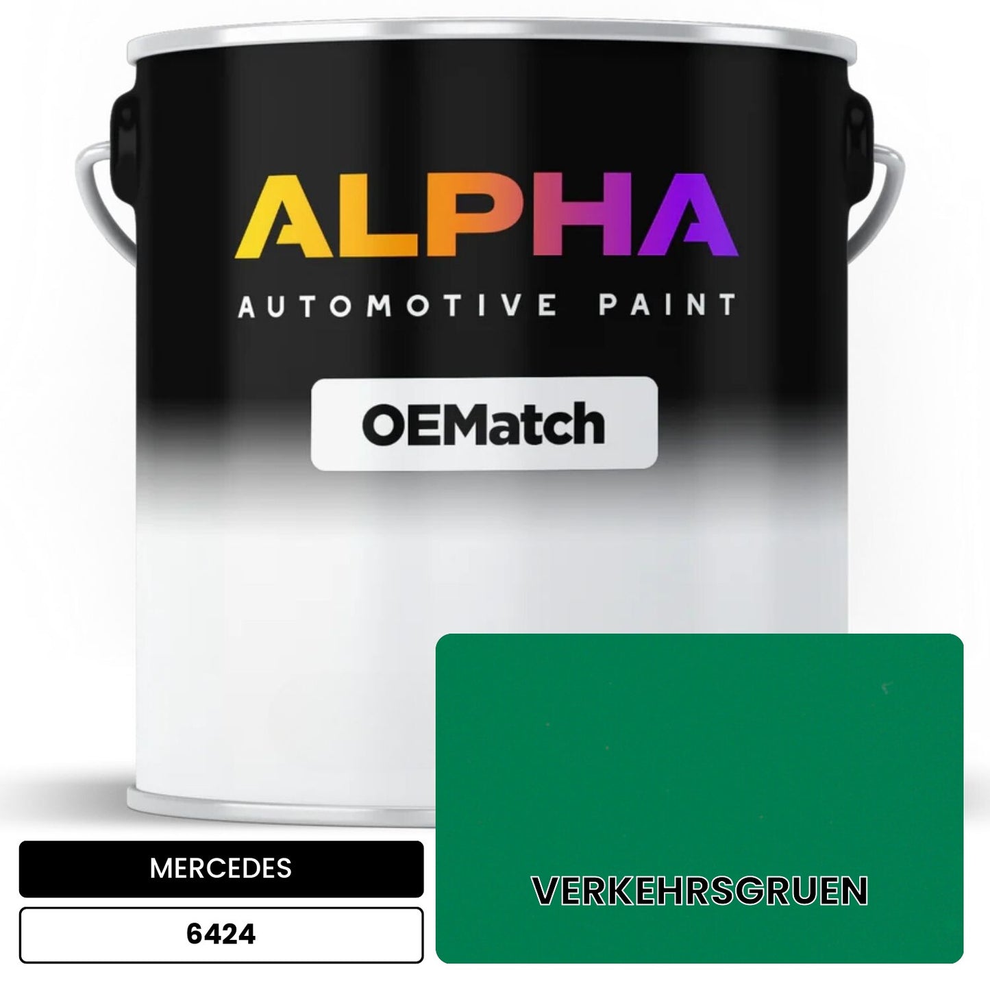 MERCEDES TRAFFIC GREEN 6424 OEMatch Basecoat