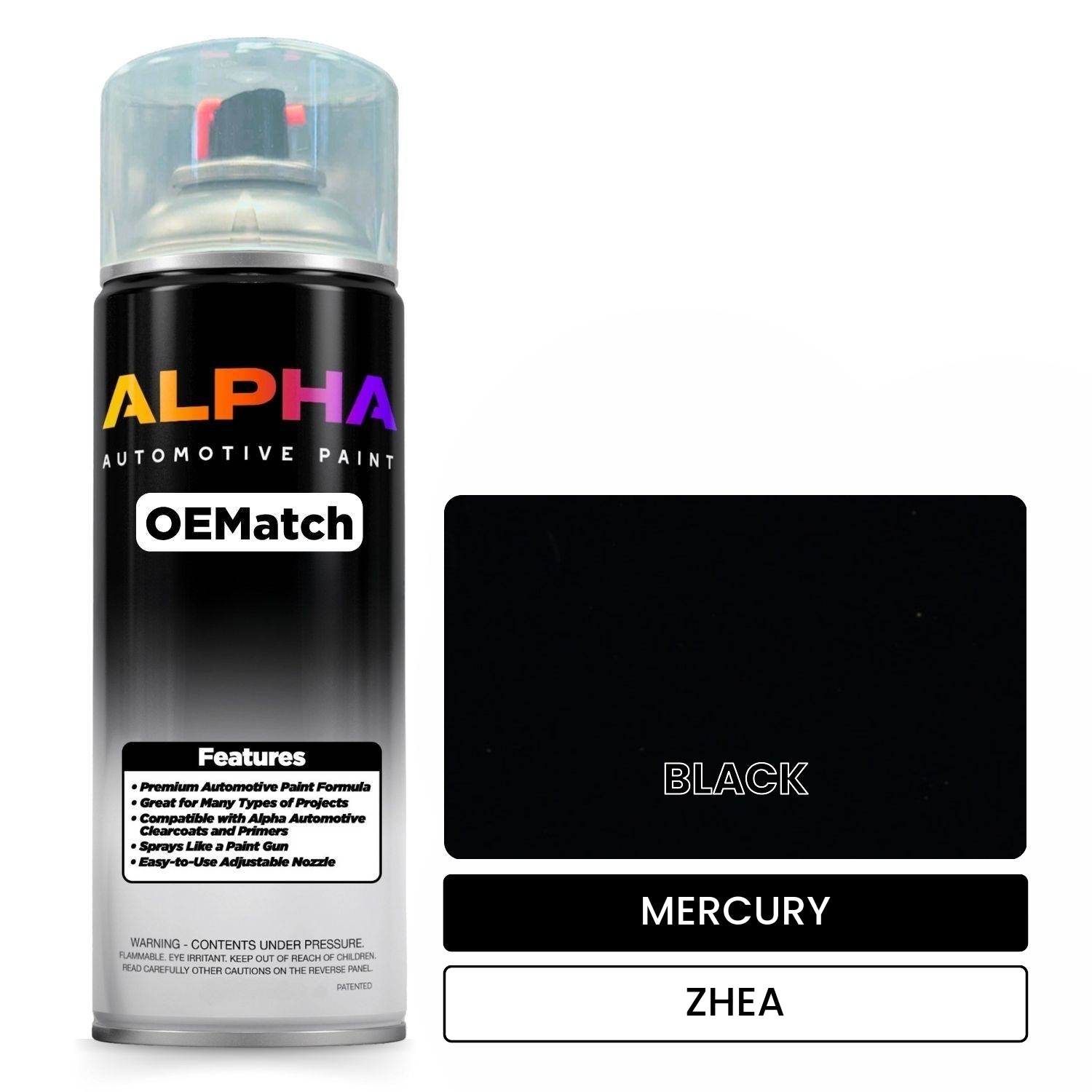 MERCURY BLACK ZHEA OEMatch Spraycan