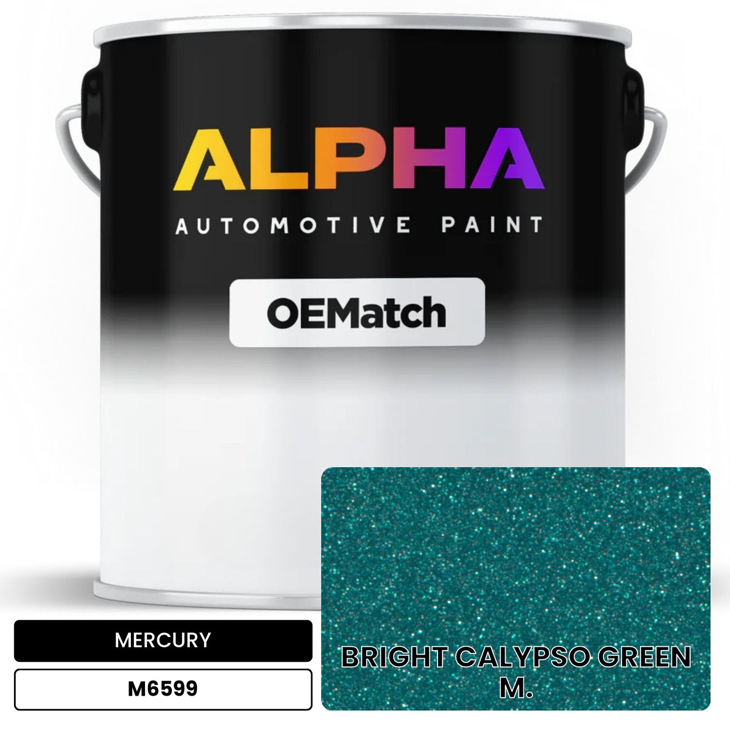 MERCURY BRIGHT CALYPSO GREEN M. M6599 OEMatch Basecoat