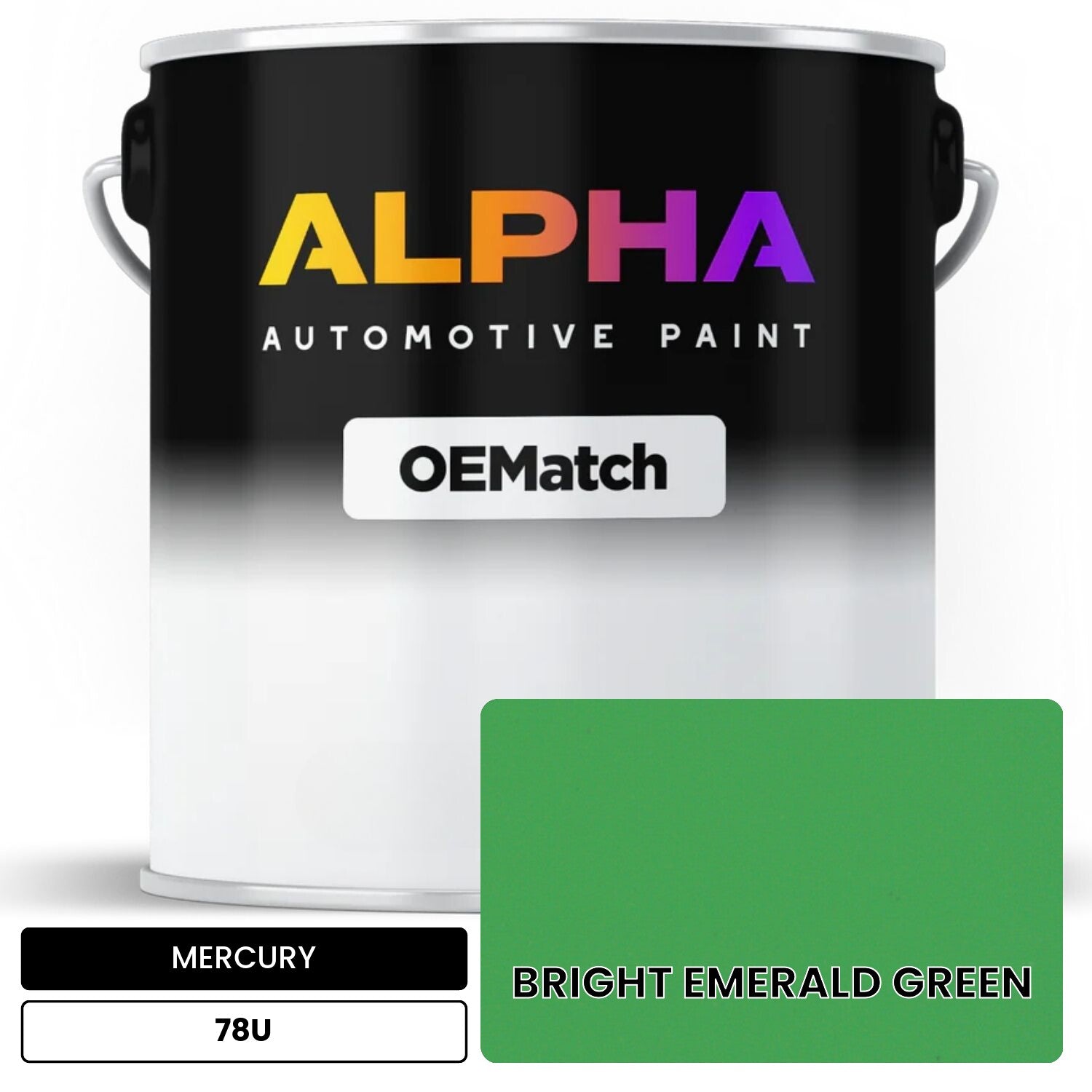 MERCURY BRIGHT EMERALD GREEN 78U OEMatch Basecoat
