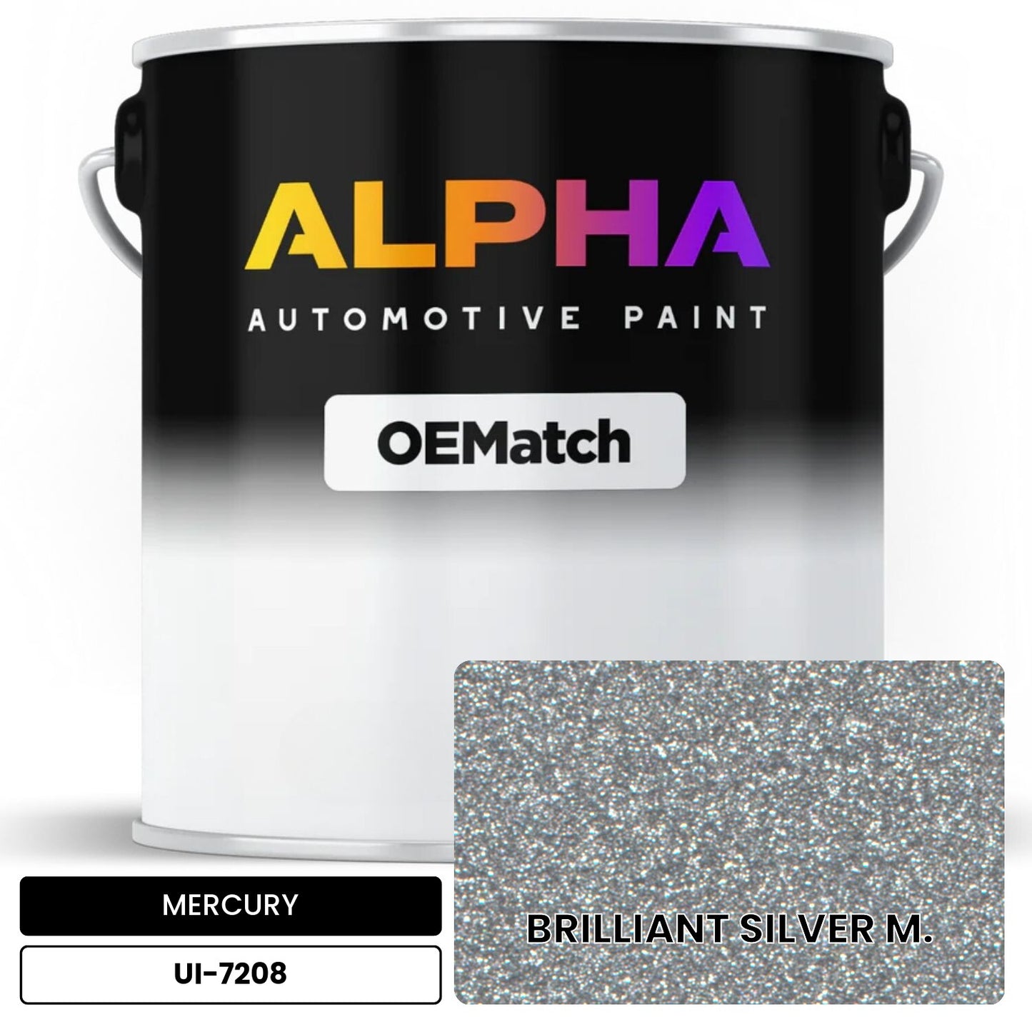 MERCURY BRILLIANT SILVER M. UI-7208 OEMatch Basecoat