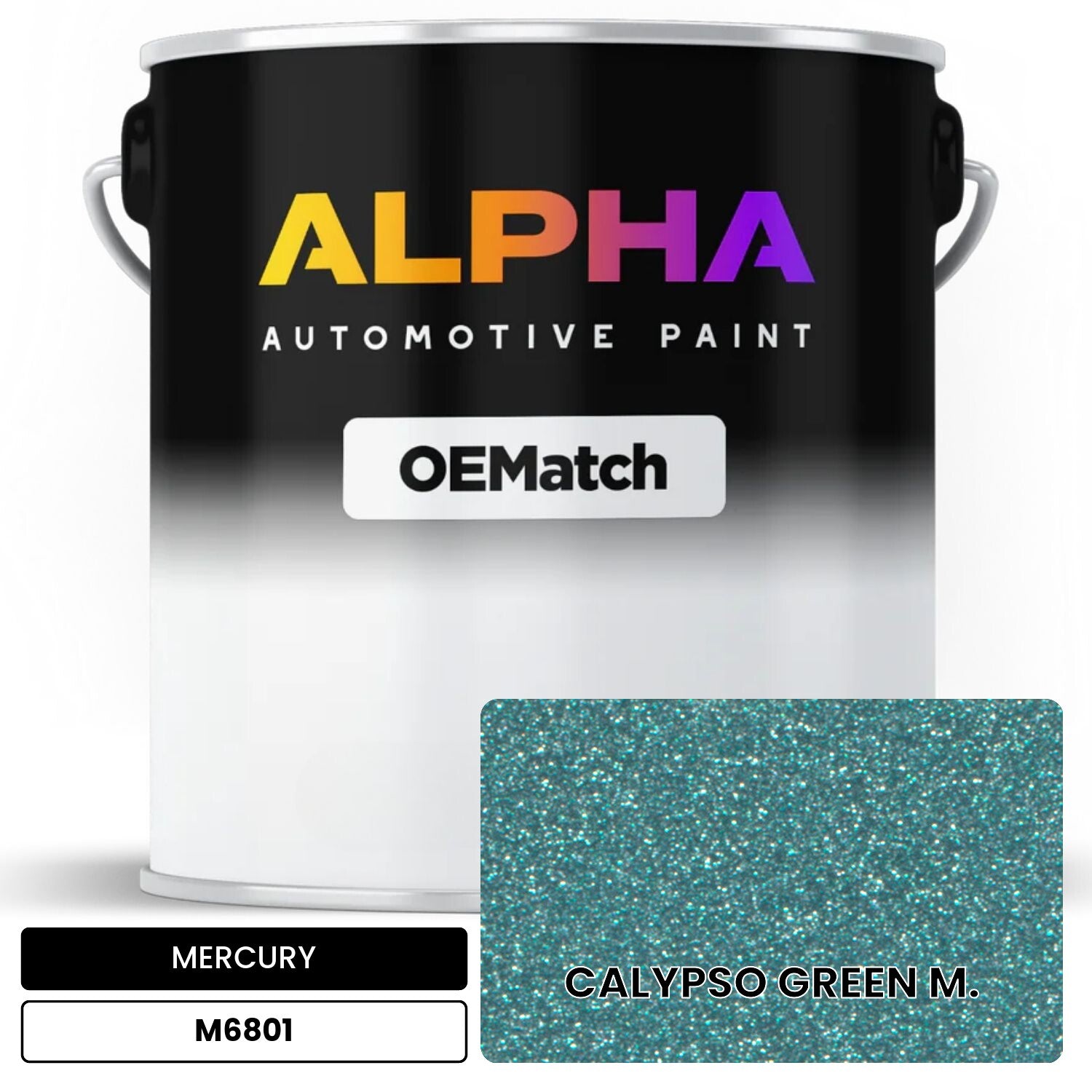MERCURY CALYPSO GREEN M. M6801 OEMatch Basecoat
