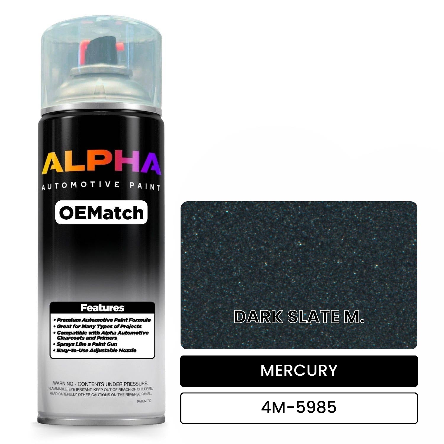 MERCURY DARK SLATE M. 4M-5985 OEMatch Spraycan