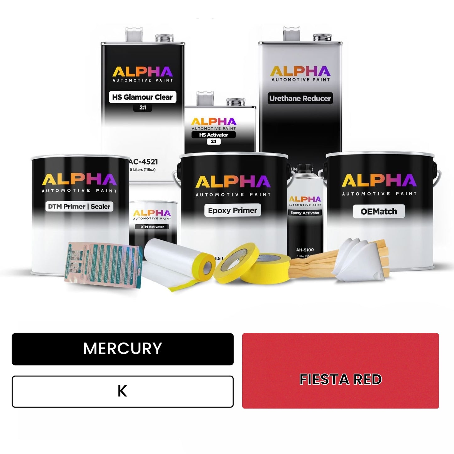 MERCURY FIESTA RED K OEMatch Vehicle Paint Kit