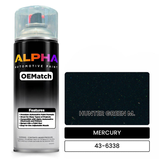 MERCURY HUNTER GREEN M. 43-6338 OEMatch Spraycan