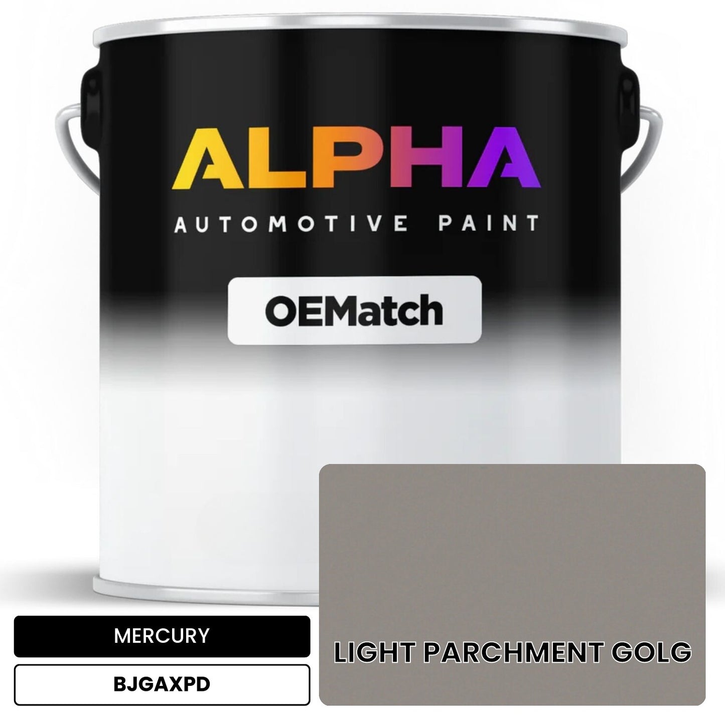 MERCURY LIGHT PARCHMENT GOLG BJGAXPD OEMatch Basecoat