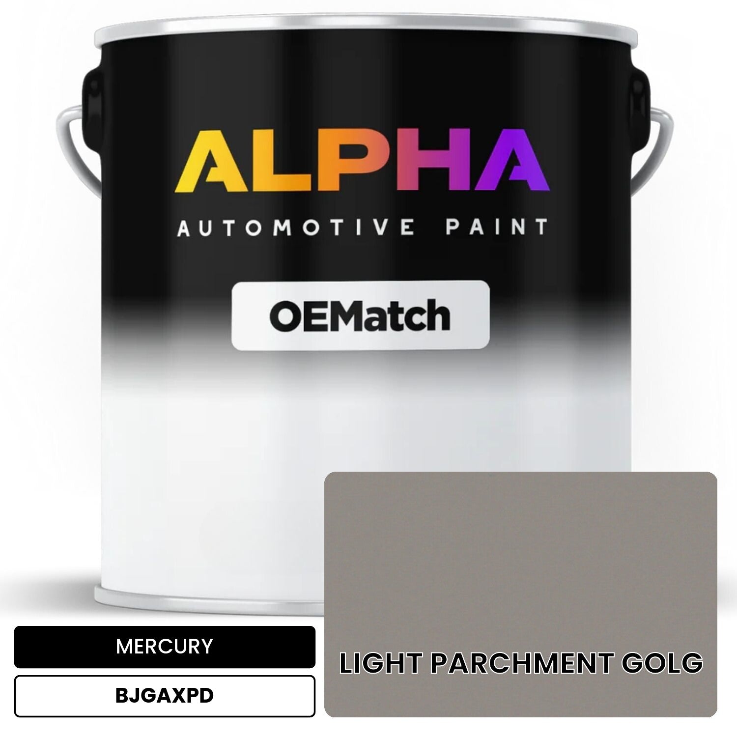 MERCURY LIGHT PARCHMENT GOLG BJGAXPD OEMatch Basecoat