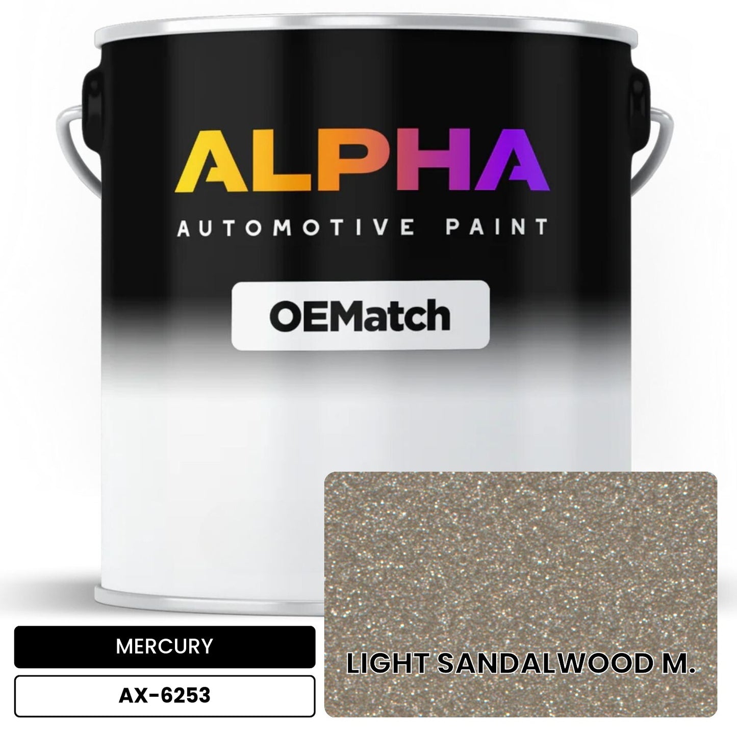 MERCURY LIGHT SANDALWOOD M. AX-6253 OEMatch Basecoat