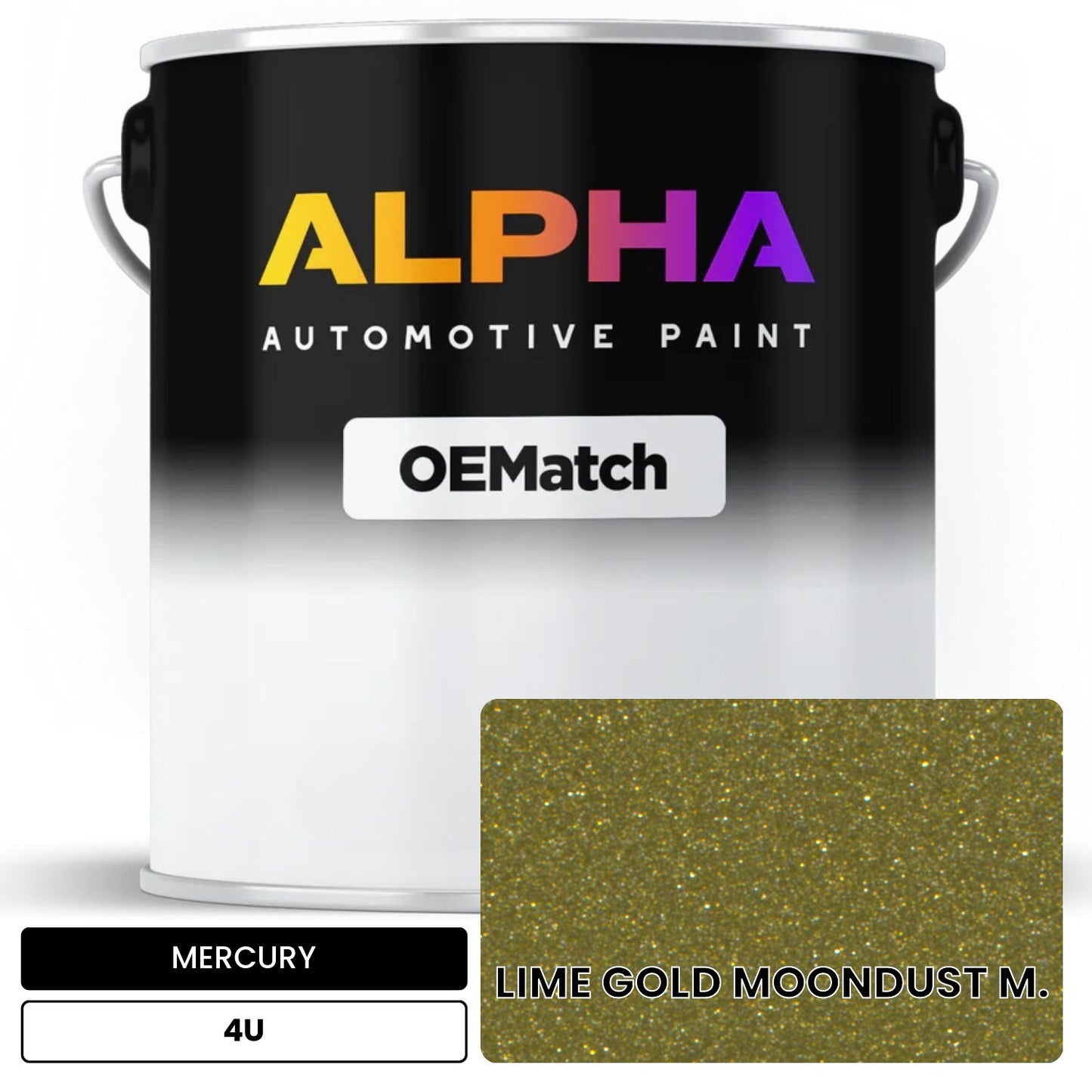 MERCURY LIME GOLD MOONDUST M. 4U OEMatch Basecoat