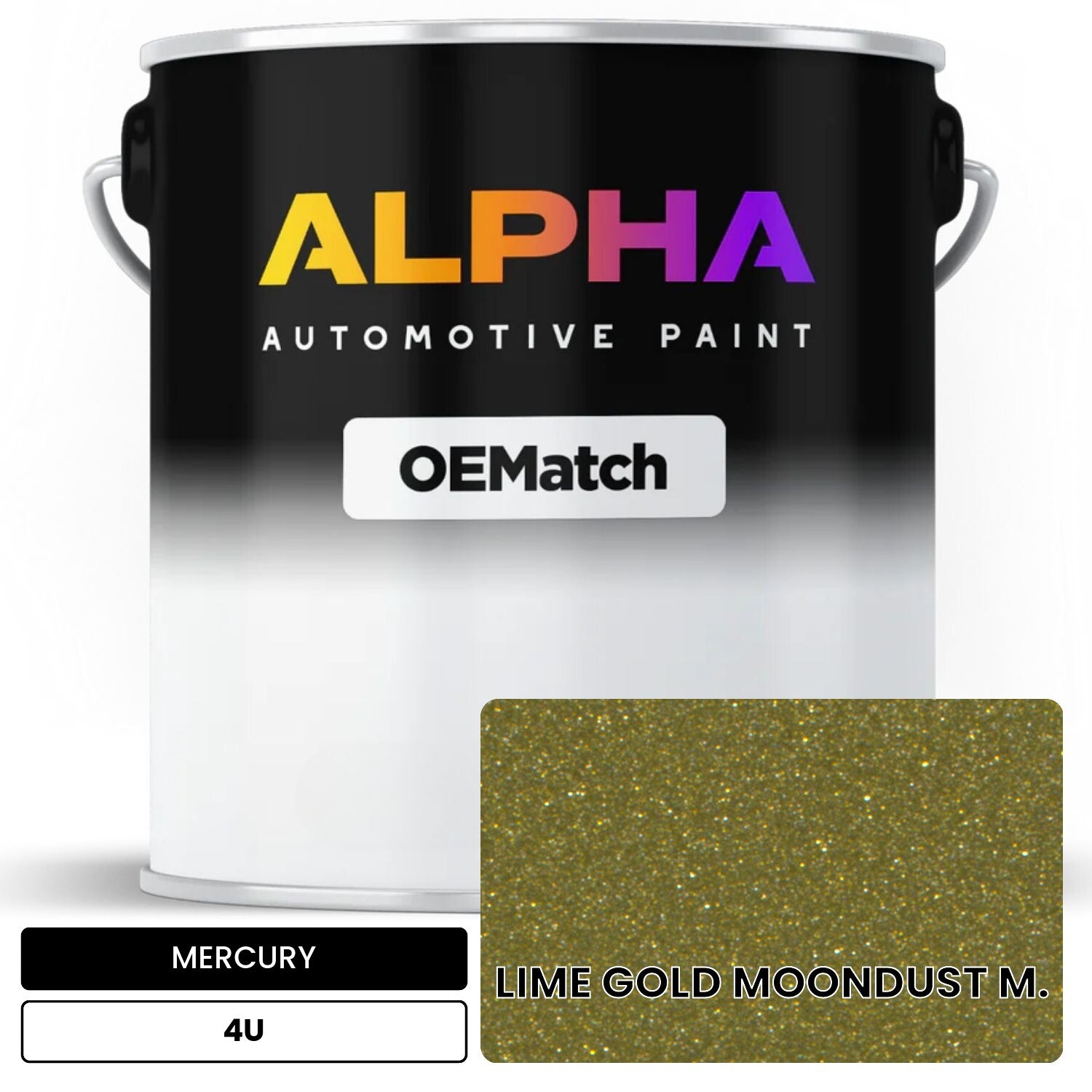 MERCURY LIME GOLD MOONDUST M. 4U OEMatch Basecoat