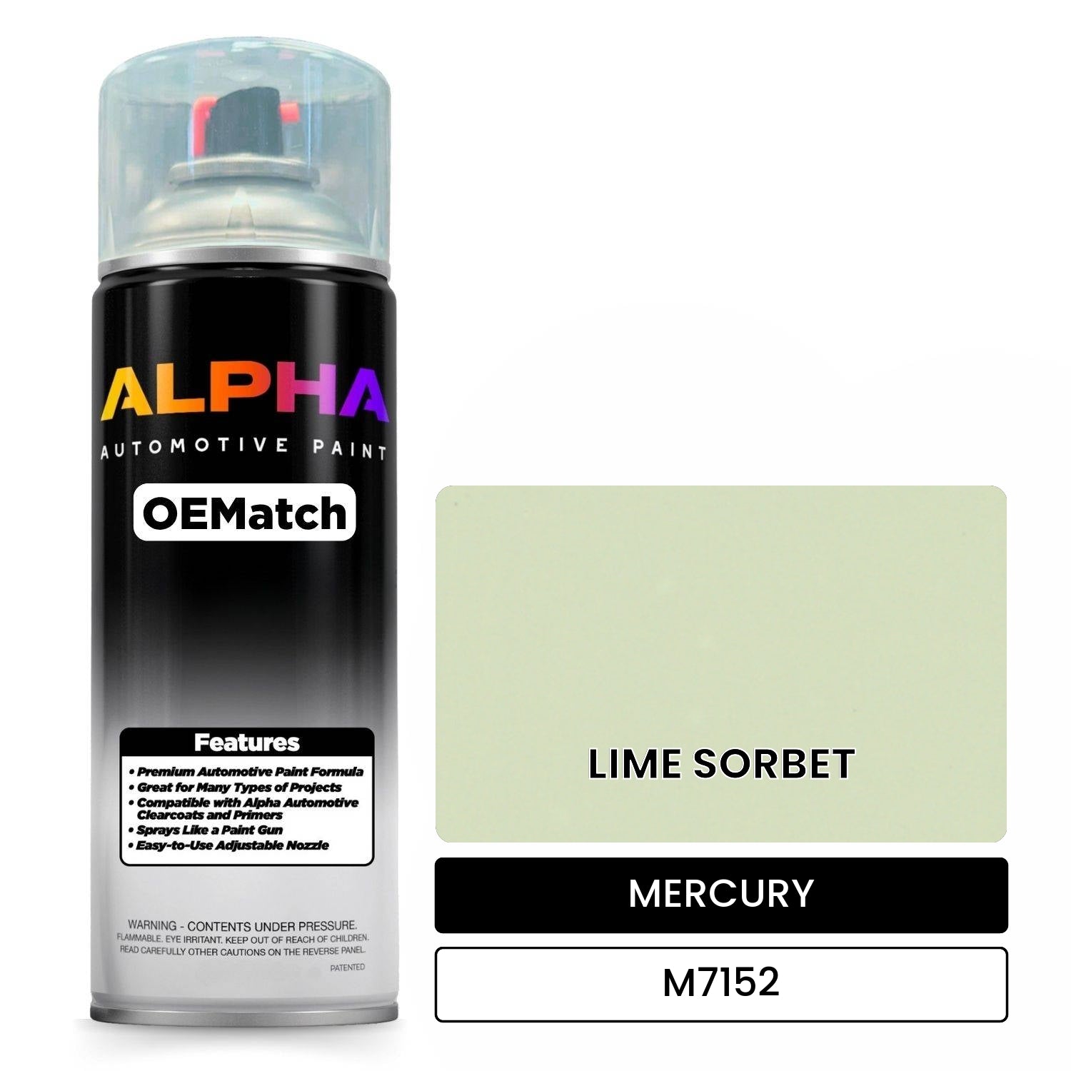 MERCURY LIME SORBET M7152 OEMatch Spraycan