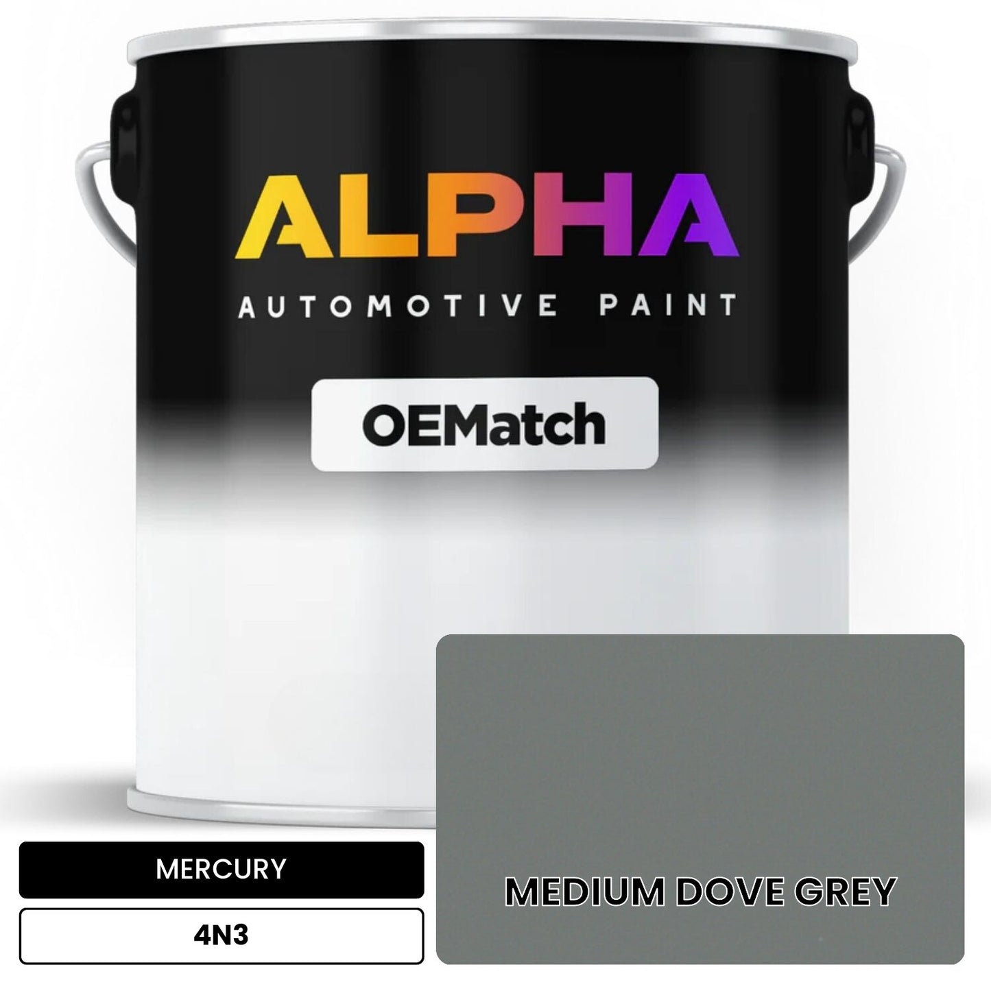 MERCURY MEDIUM DOVE GREY 4N3 OEMatch Basecoat