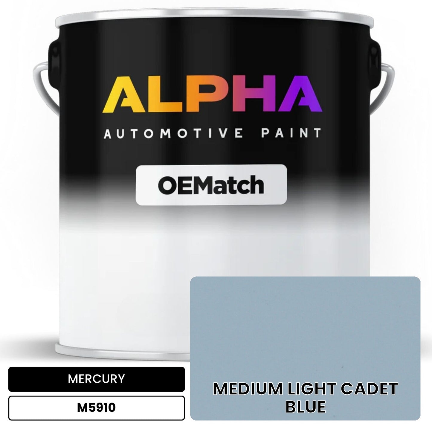 MERCURY MEDIUM LIGHT CADET BLUE M5910 OEMatch Basecoat