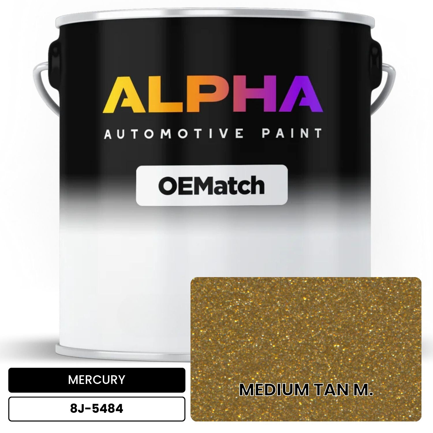 MERCURY MEDIUM TAN M. 8J-5484 OEMatch Basecoat