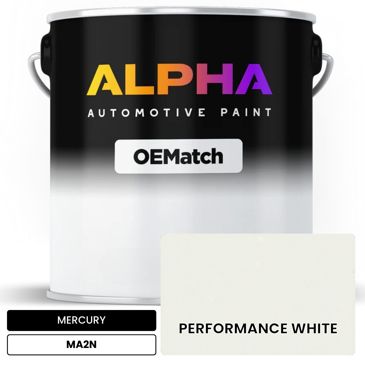 MERCURY PERFORMANCE WHITE MA2N OEMatch Basecoat