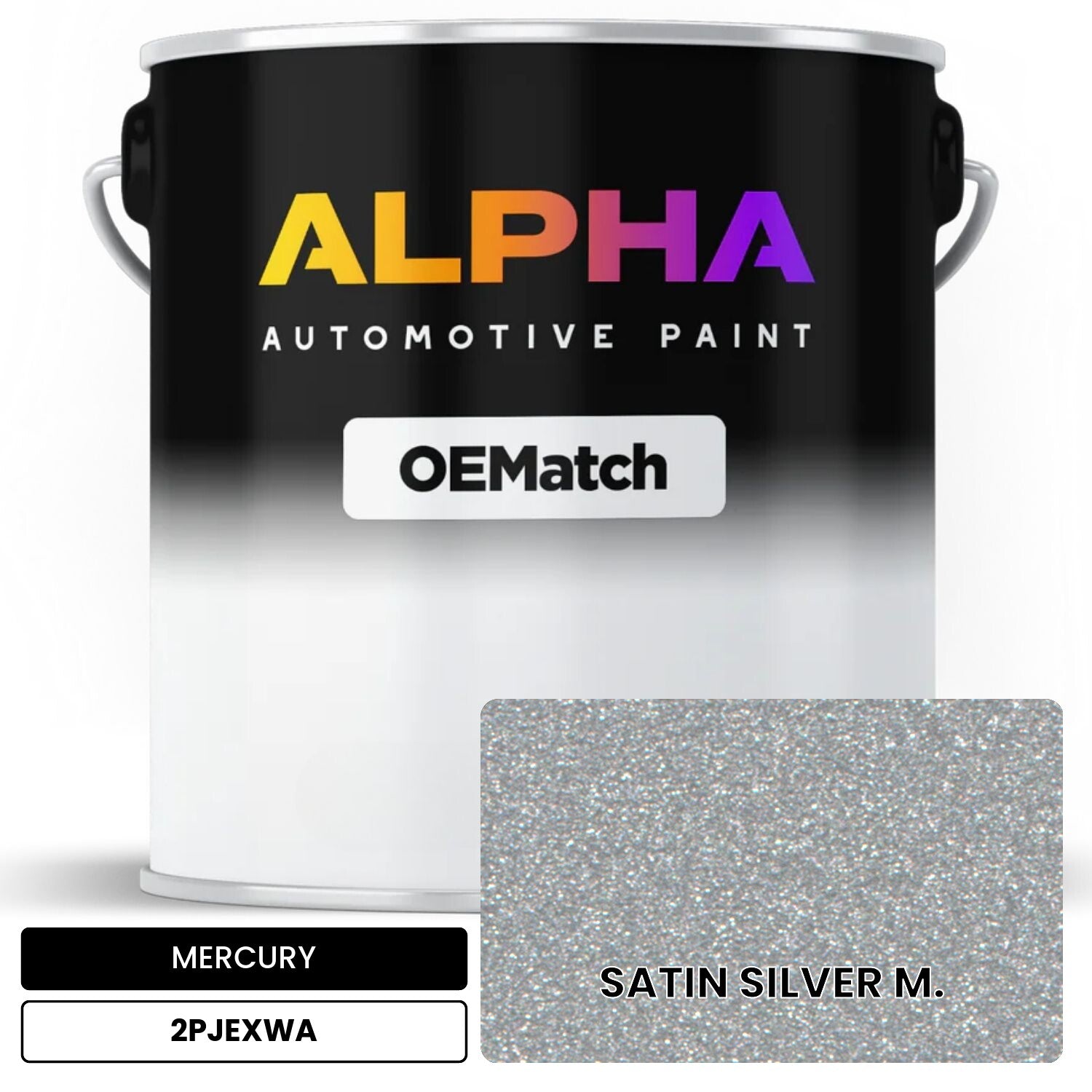 MERCURY SATIN SILVER M. 2PJEXWA OEMatch Basecoat