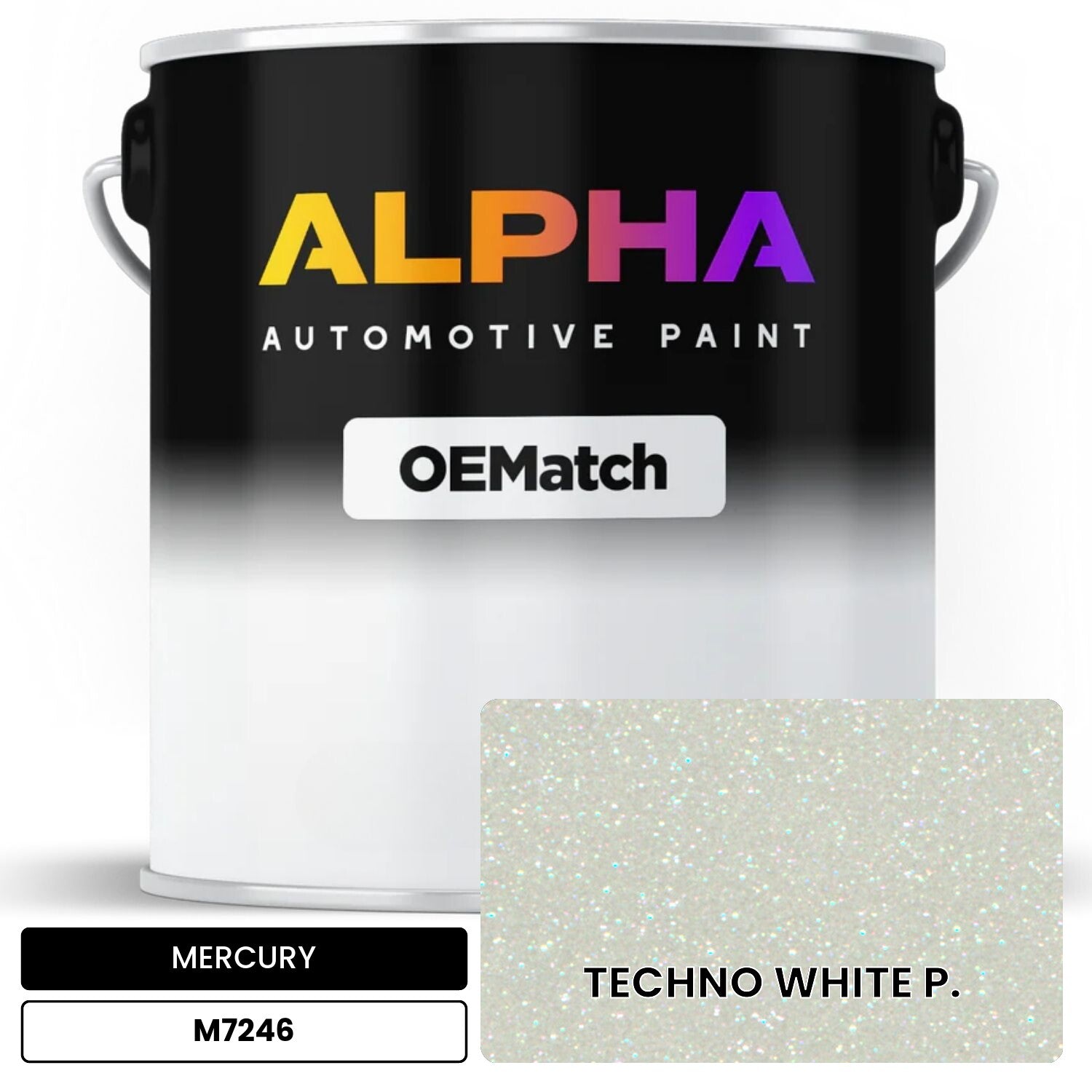 MERCURY TECHNO WHITE P. M7246 OEMatch Basecoat