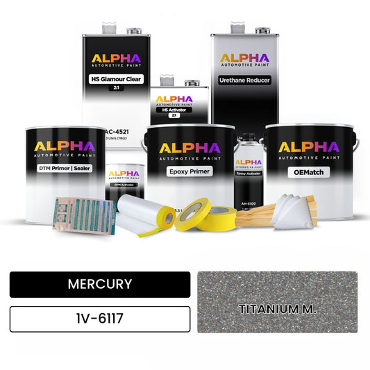 MERCURY TITANIUM M. 1V-6117 OEMatch Vehicle Paint Kit