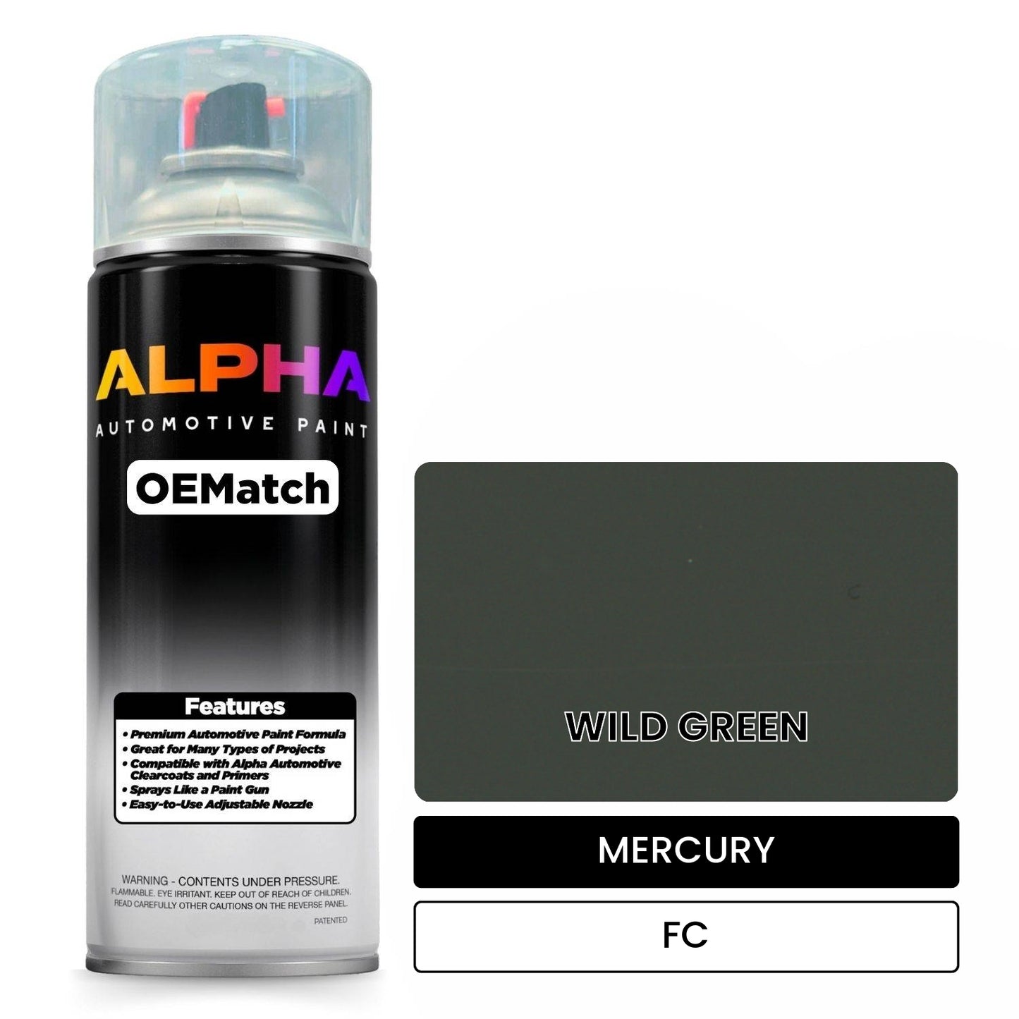 MERCURY WILD GREEN FC OEMatch Spraycan