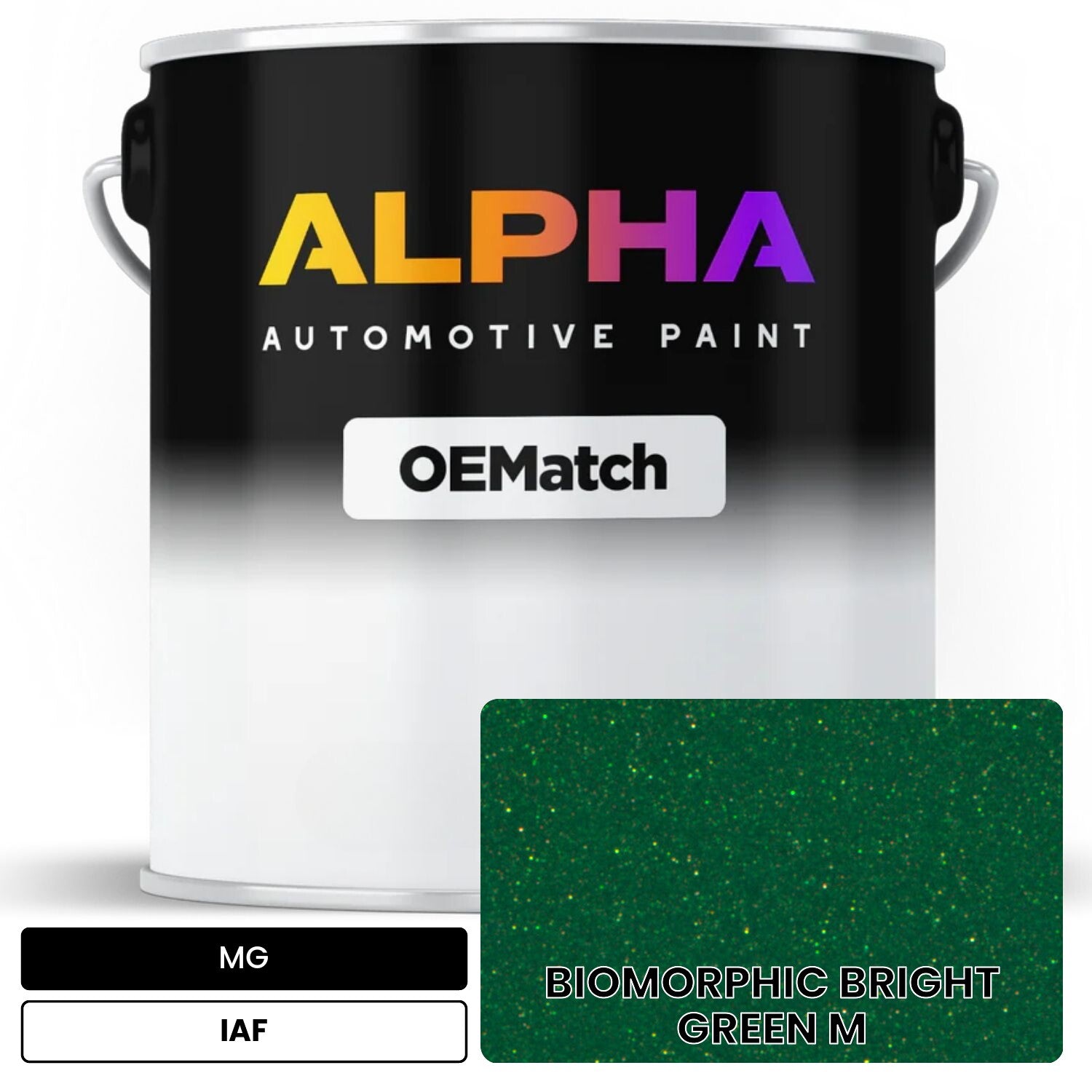 MG BIOMORPHIC BRIGHT GREEN M IAF OEMatch Basecoat