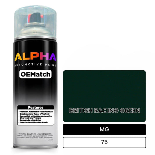 MG BRITISH RACING GREEN 75 OEMatch Spraycan