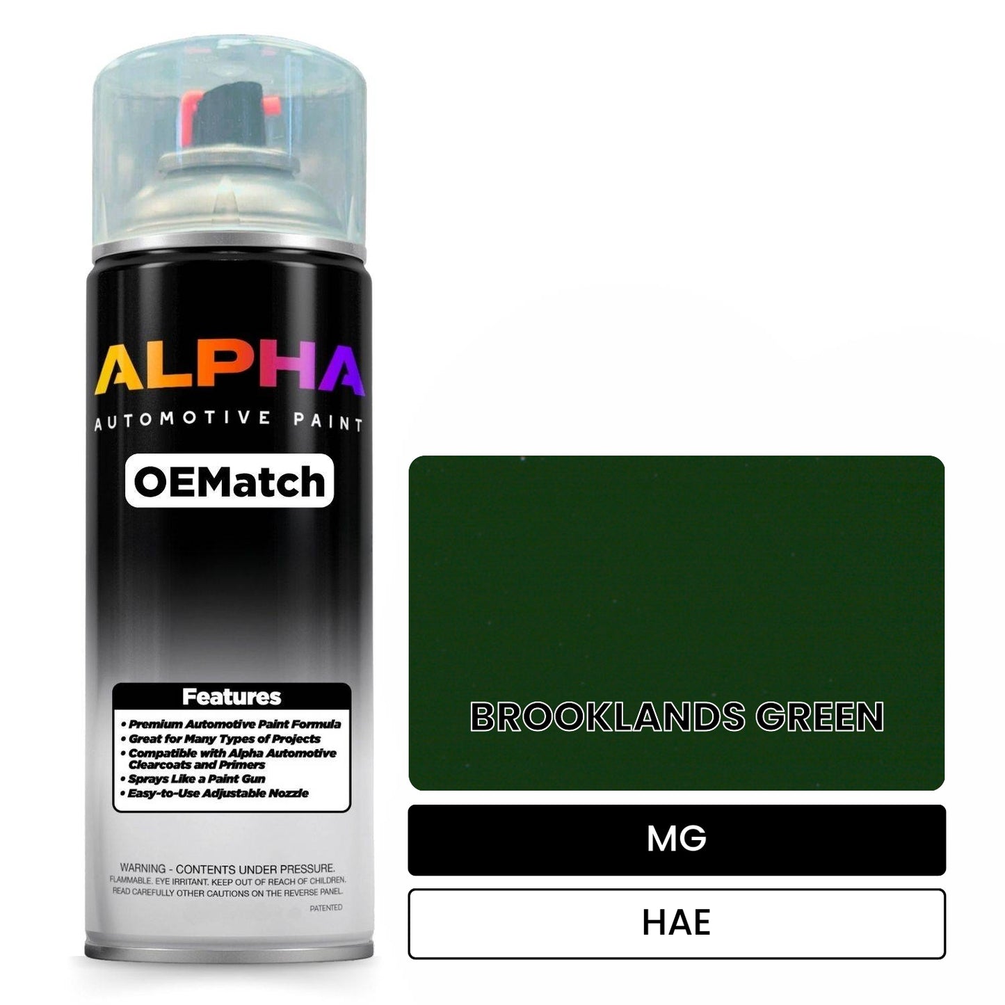 MG BROOKLANDS GREEN HAE OEMatch Spraycan