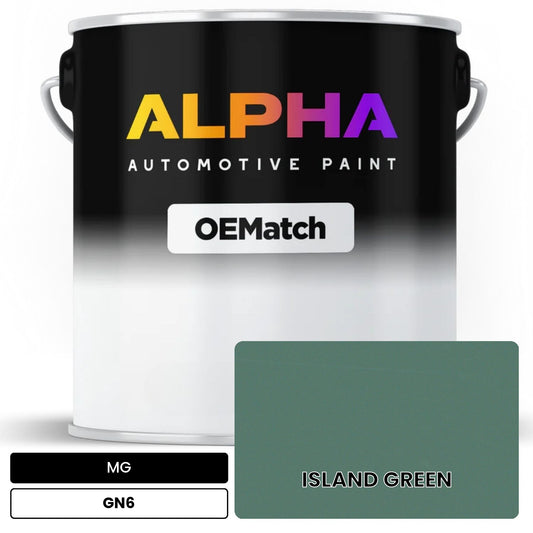 MG ISLAND GREEN GN6 OEMatch Basecoat