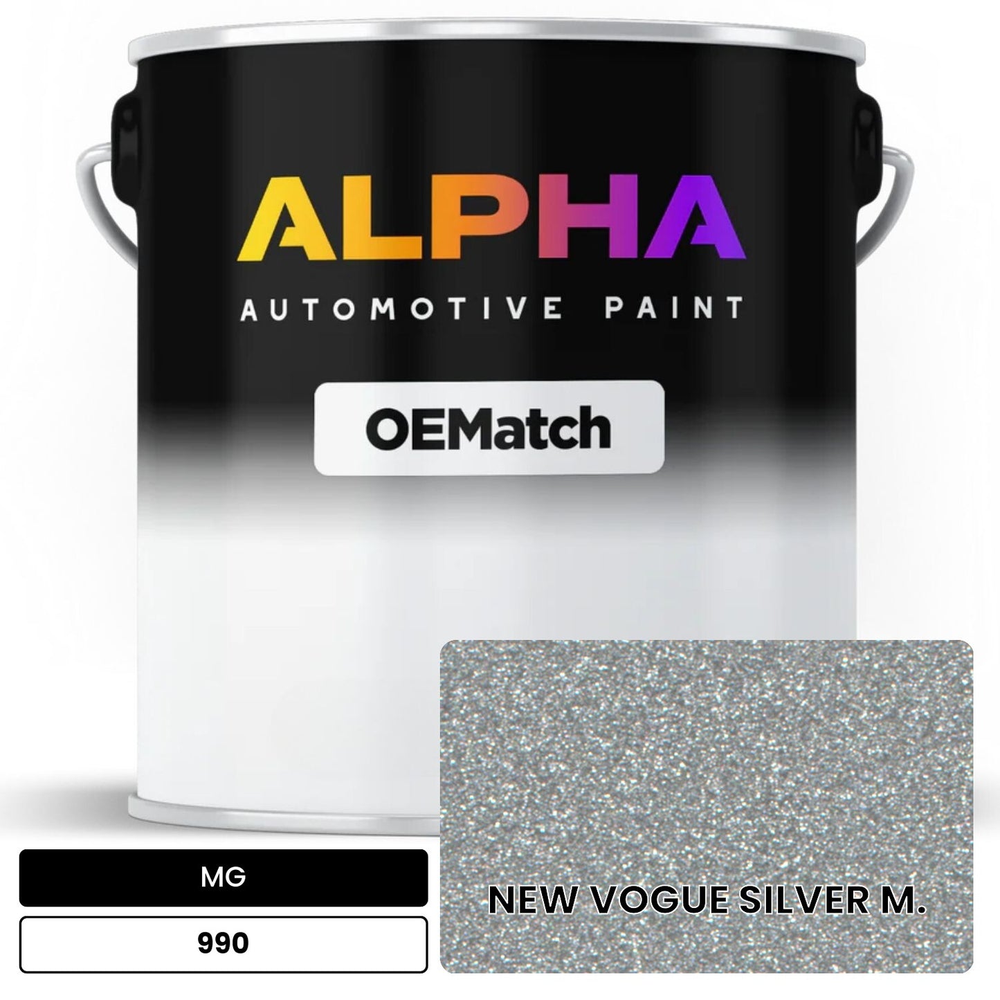 MG NEW VOGUE SILVER M. 990 OEMatch Basecoat