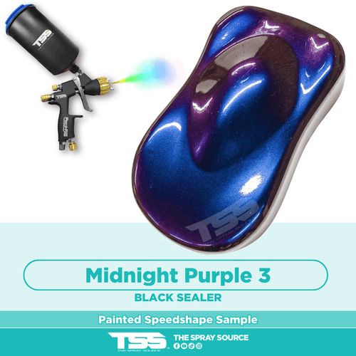Midnight Purple 3 Alpha Custom Color Painted Sample (Black Ground Coat)
