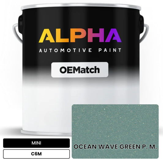 MINI OCEAN WAVE GREEN P. M. C6M OEMatch Basecoat