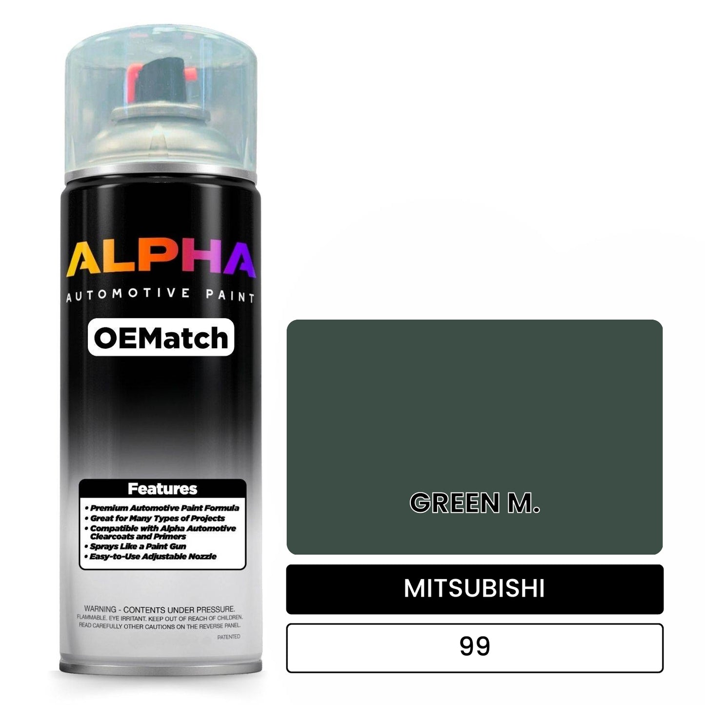 MITSUBISHI GREEN M. 99 OEMatch Spraycan