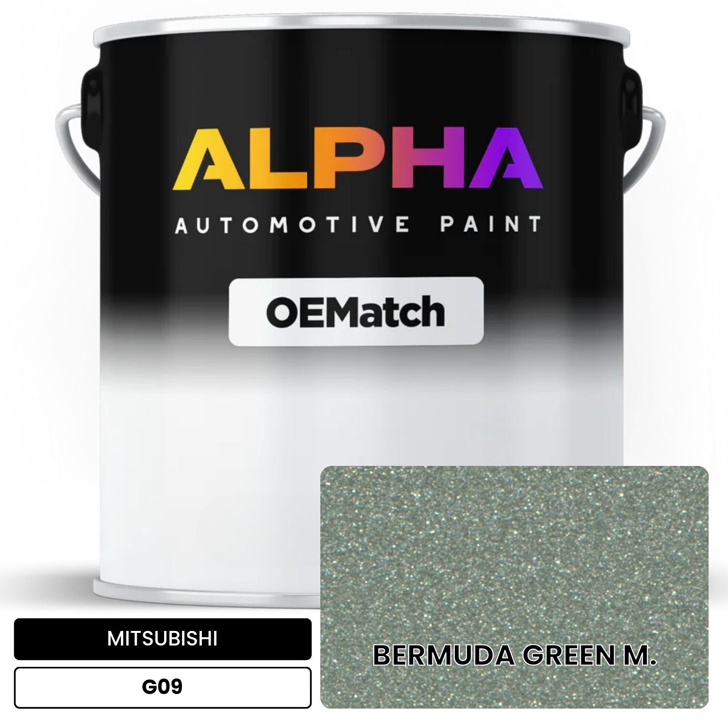 MITSUBISHI BERMUDA GREEN M. G09 OEMatch Basecoat