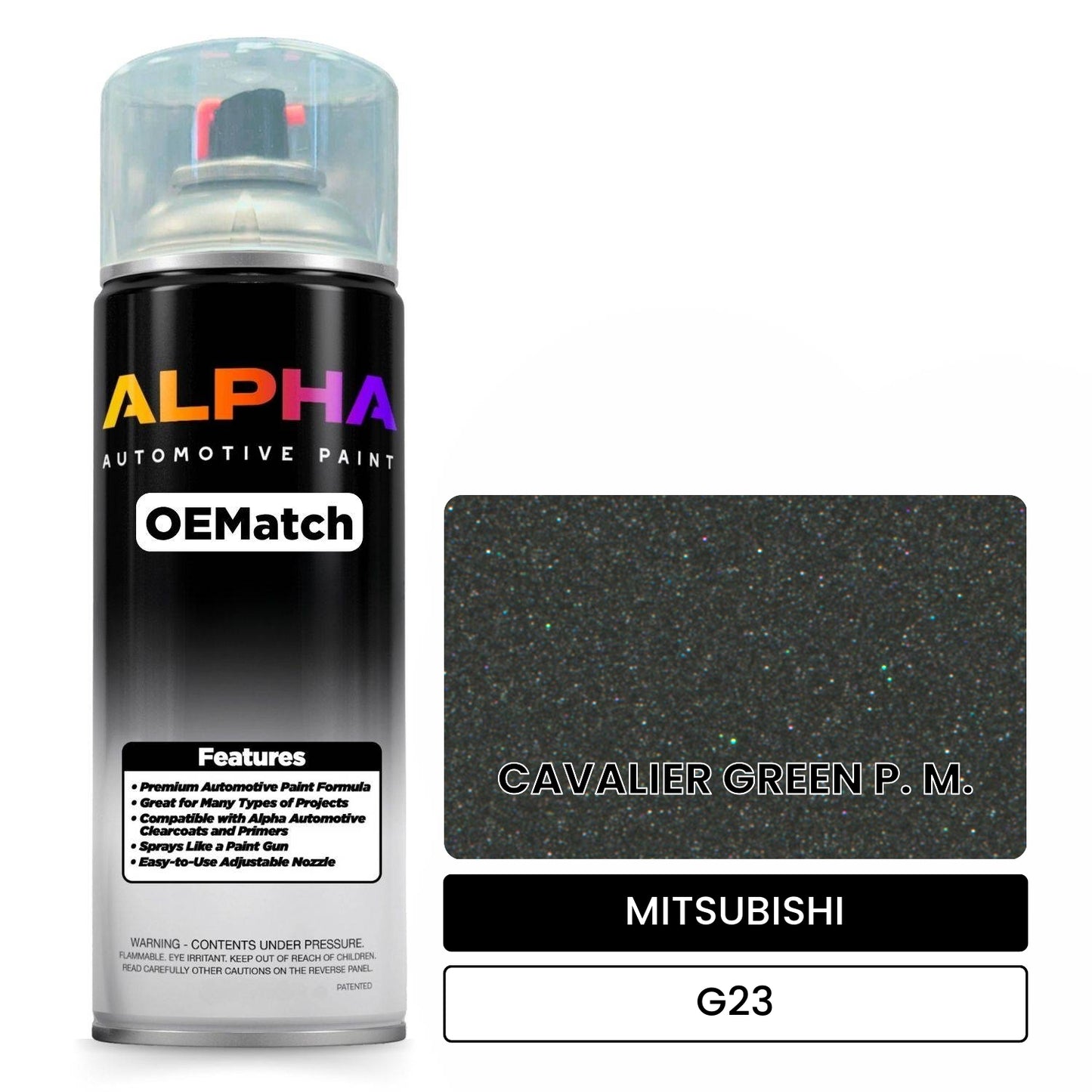 MITSUBISHI CAVALIER GREEN P. M. G23 OEMatch Spraycan