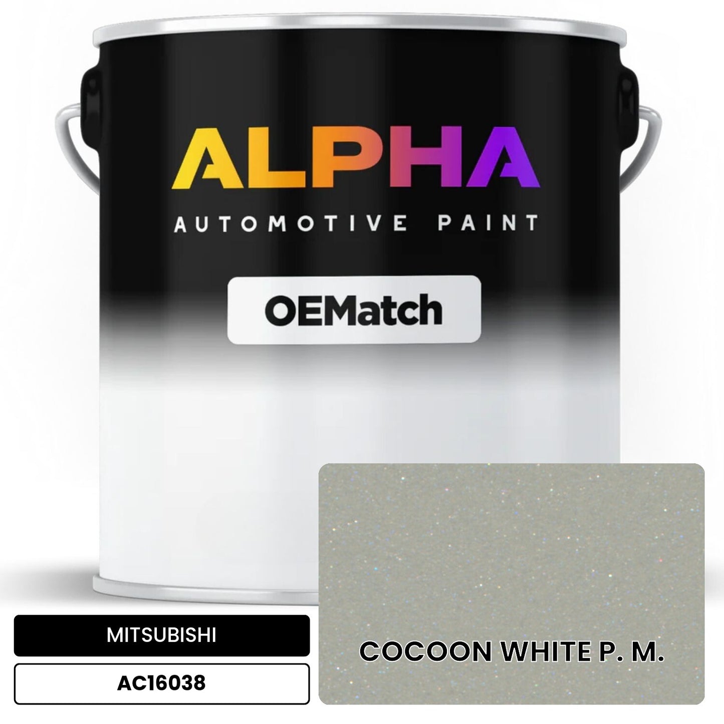 MITSUBISHI COCOON WHITE P. M. AC16038 OEMatch Basecoat