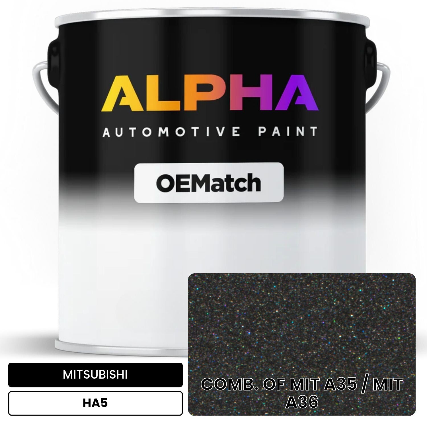 MITSUBISHI COMB. OF MIT A35 / MIT A36 HA5 OEMatch Basecoat